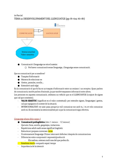 N Parcial Psicologia N Parcial Tema Desenvolupament Del