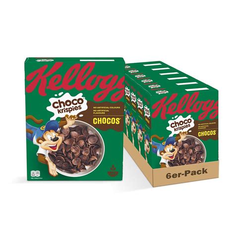 Kellogg S Choco Krispies Chocos 6 X 330 G Schokoladige Cerealien