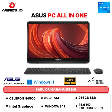 jual asus aio ewkat touch intel  ram gb gb