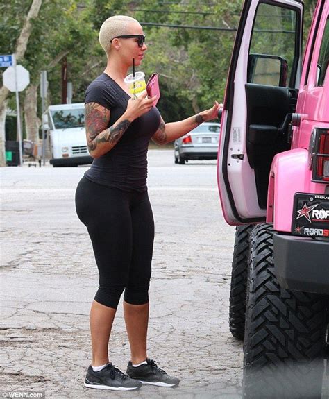 Amber Rose Struggles To Get Into Her Massive Custom Hot Pink Jeep