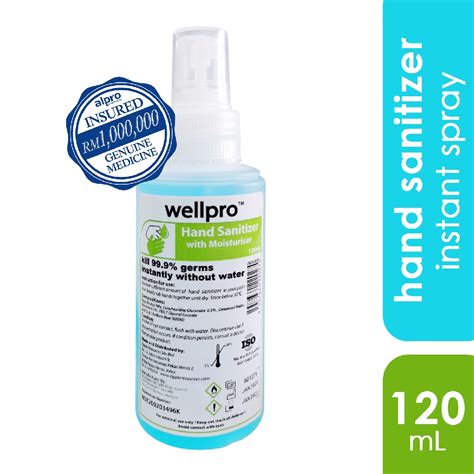 Wellpro Hand Sanitizer Spray120ml Alpro Pharmacy