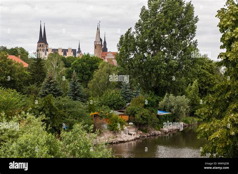 View of the Merseburg Castle Stock Photo - Alamy