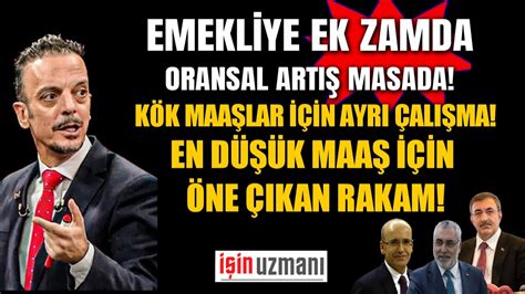 EMEKLİYE ZAMDA ORANSAL ARTIŞ MASADA KÖK MAAŞLARA AYRI ÇALIŞMA EN