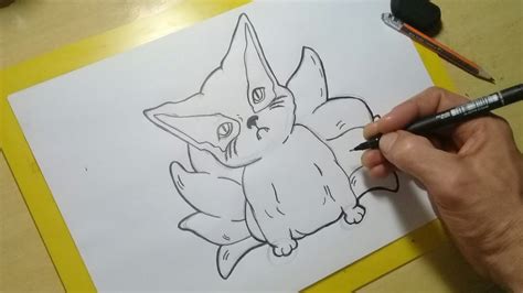 Como Desenhar Kurama A Raposa De Caldas Chibi Passo A Passo Youtube