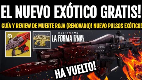 Nuevo Ex Tico Gratis Muerte Roja Renovado Catalizador Gu A Y