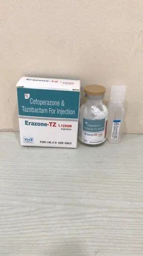 ERAZONE TZ 1 125 Cefoperazone 1 gm Tazobactum 125 mg टजबकटम