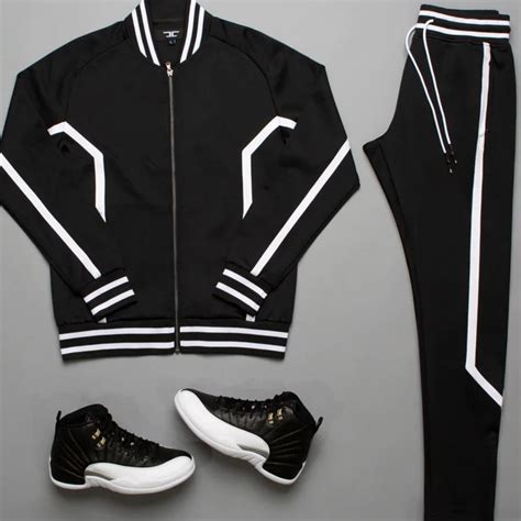 Jordan Craig Track Trivarti Jacket Blackwhite Jbrooks Menswear