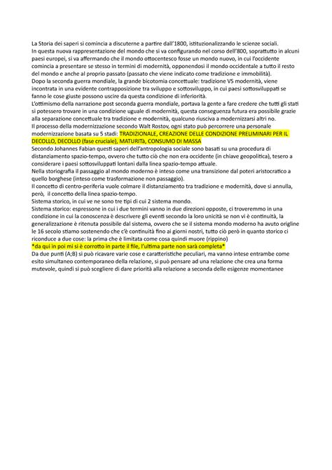 Sociologia Lezioni La Storia Dei Saperi Si Comincia A Discuterne A