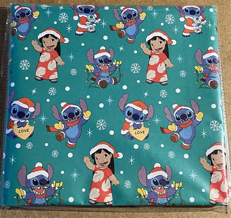 Disney LILO And STITCH Christmas Wrapping Paper 50 Sq Ft LAST OF STOCK