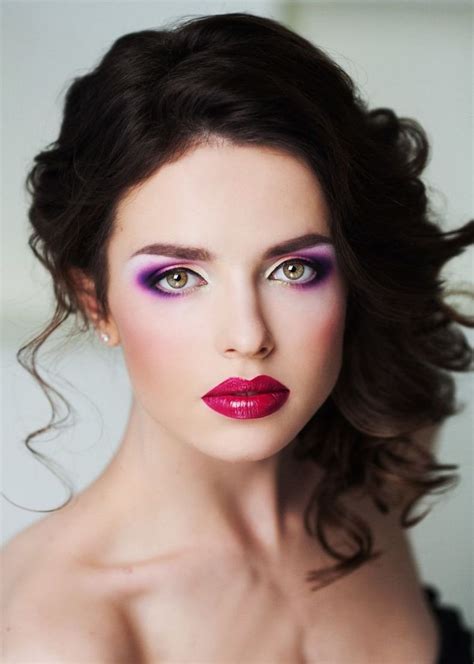 Фиолетовый макияж: пошаговый легкий мастер-класс, как сделать мейкап в ...