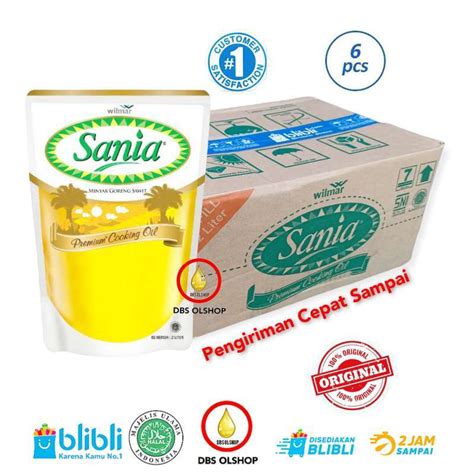 Jual SANIA Premium Minyak Goreng 2000 ML 6 Pouch Di Seller DBS OLSHOP