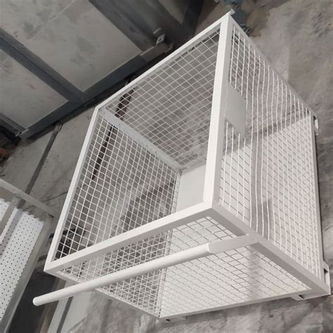 Heavy Mild Steel White MS Cage Trolley Load Capacity 100kg At Rs