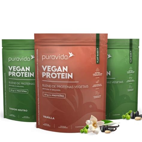 Kit Un Vegan Protein G Pura Vida Corpo Vida Suplementos