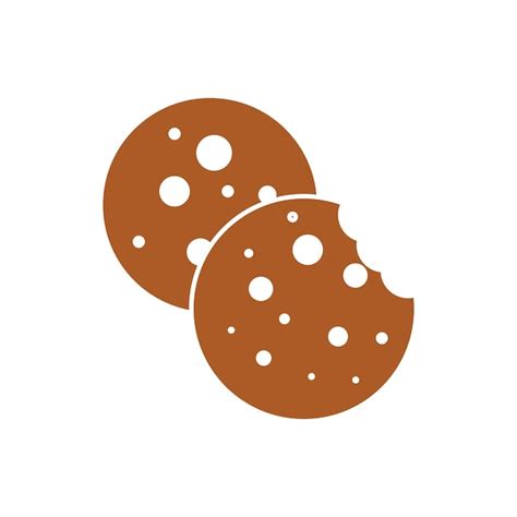 Premium Vector | Cookie icon vector template illustration logo design