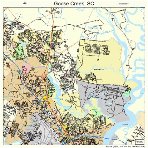 Goose Creek South Carolina Street Map 4529815