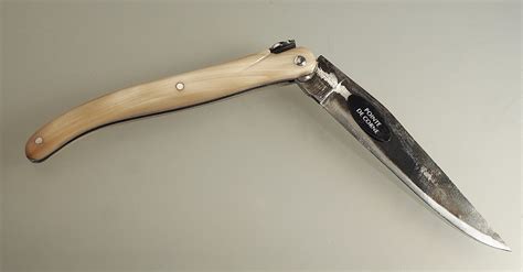 Laguiole Cm Corne Blonde Brut De Forge Par G David La Coutellerie Du Vieil Antibes