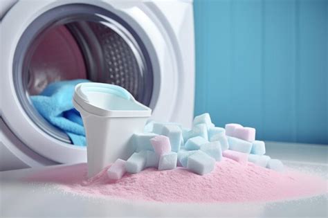 Premium AI Image | Laundry Detergent Powder Washing Machine Essential