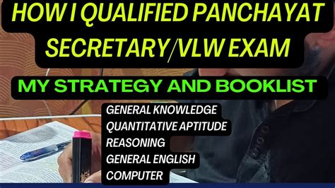 How I Qualified Jkssb Panchayat Secretary Vlw Exam Strategy For