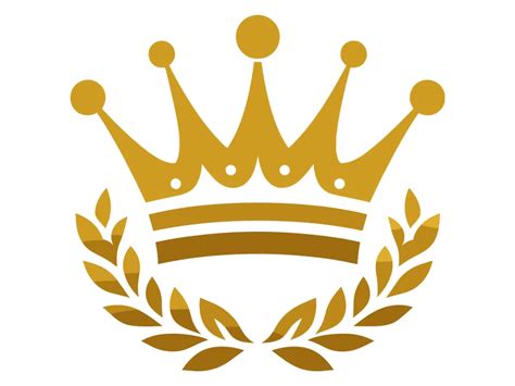 Golden Crown Logo Template PNG vector in SVG, PDF, AI, CDR format