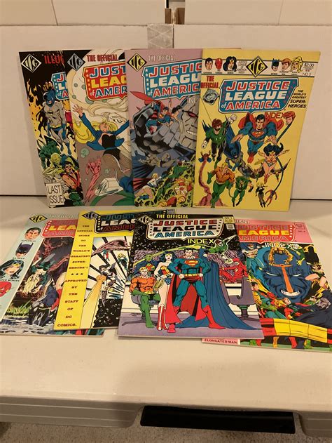 Official Justice League Index Complete Mini Series Set 1 8 1986 87