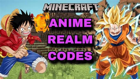 NEW TOP 3 BEST ANIME REALM CODES FOR BEDROCK EDITION YouTube