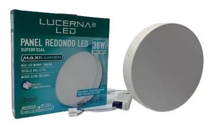 Panel Led Maxilumen Marca Lucerna Redondo Superficial 36w MercadoLibre