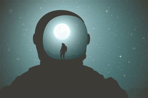 A Man Walking On Two Moons