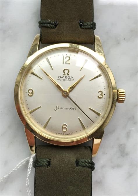 Beautiful Omega Seamaster Automatic Vintage Gold Plated Vintage Portfolio