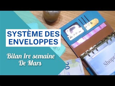 Mars Bilan Semaine Avec Les Enveloppes Budg Taires Youtube