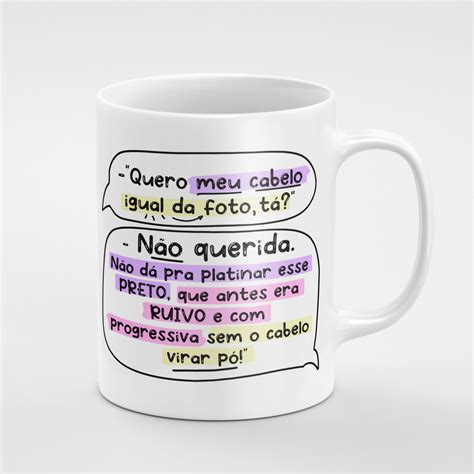 Caneca Porcelana Flork Profiss Es Cabeleireira Elo