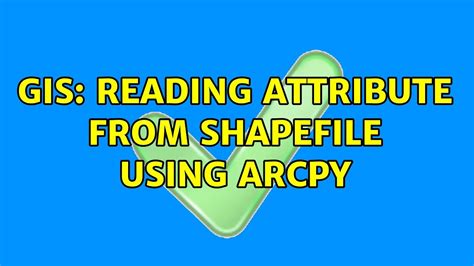 GIS Reading Attribute From Shapefile Using ArcPy YouTube