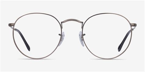 Ray Ban Rb3447v Round Round Gunmetal Frame Eyeglasses Eyebuydirect