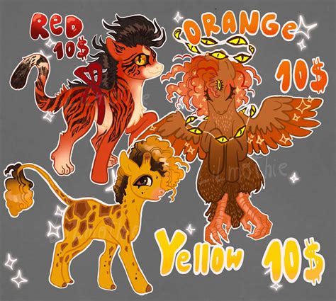 Closed Animal Hybrid Rainbow Adopts Pt 1 23 By Lilmothie On Deviantart