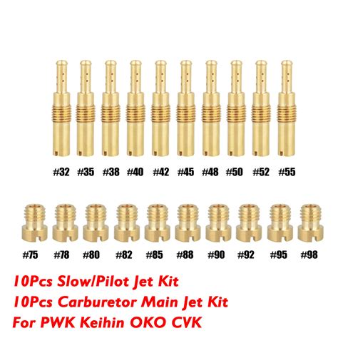 Motorcycle Carburetor Main Jet Set Slow Pilot Jet Main For Pwk Pe