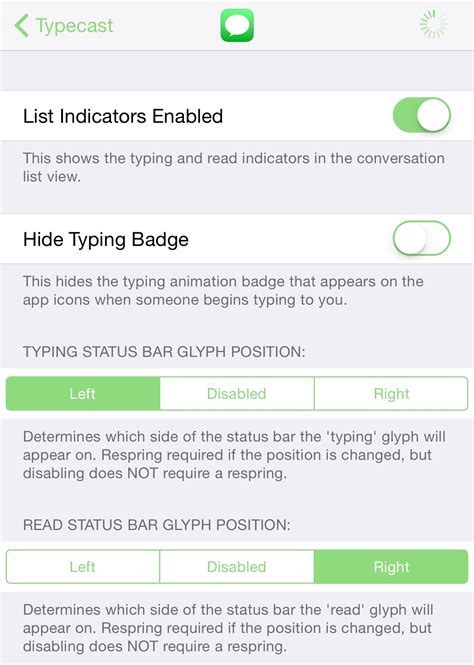 New 'Typecast' tweak brings "now typing" and read receipt indicators to