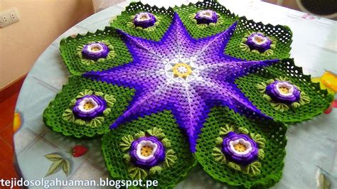 Tapete O Carpeta Tejido A Crochet Paso A Paso Video Youtube