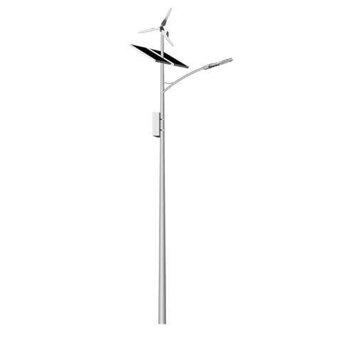 Factory Hot DIP Outdoor Single Double Arm Galvanized Steel Solar LED Street Light Lighting Pole