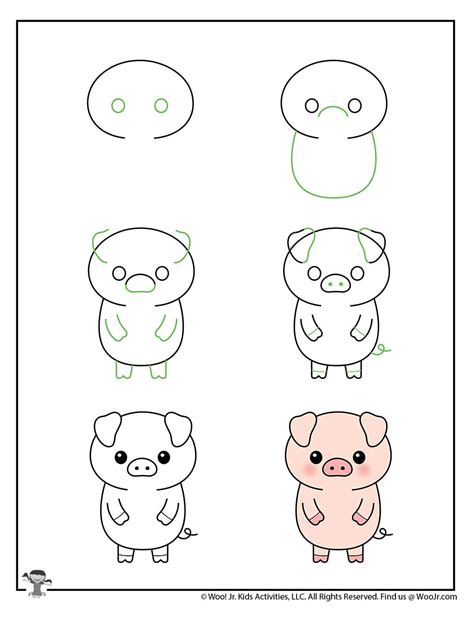 How To Draw A Pig Easy Step By Step