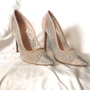 Unknown Shoes Brand New Sexy Nude Crystal Mesh Heels Poshmark