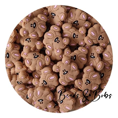 Silicone Plush Teddy Bear Beads Beads And Bobs Craft Co