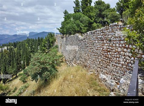 Wall Of The Castle Of Lamia City Central Greece Stock Photo Alamy