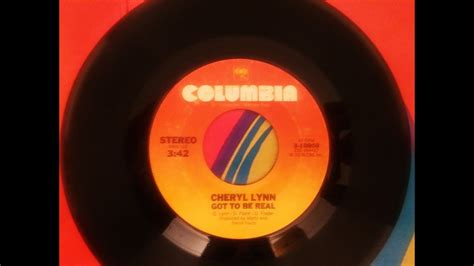 Got To Be Real Cheryl Lynn Original 45 1978 YouTube