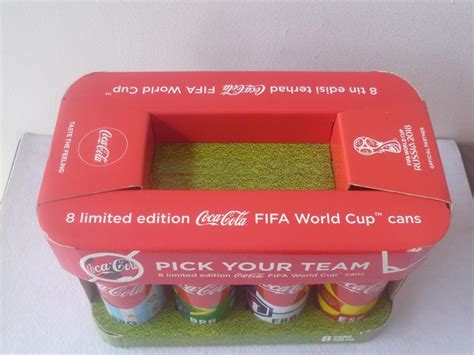 Limited Edition Set Of 8 Coca Cola 2018 Russia FIFA World Cup Tin