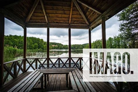 Buckow at Schermützelsee lake in Brandenburg state city scene with