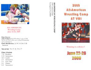 Fillable Online B2009b All American Wrestling Camp At VMI Brochure