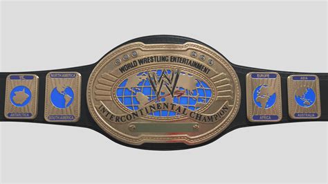 WWE - INTERCONTINENTAL CHAMPIONS BELT '98-'11 - Download Free 3D model ...