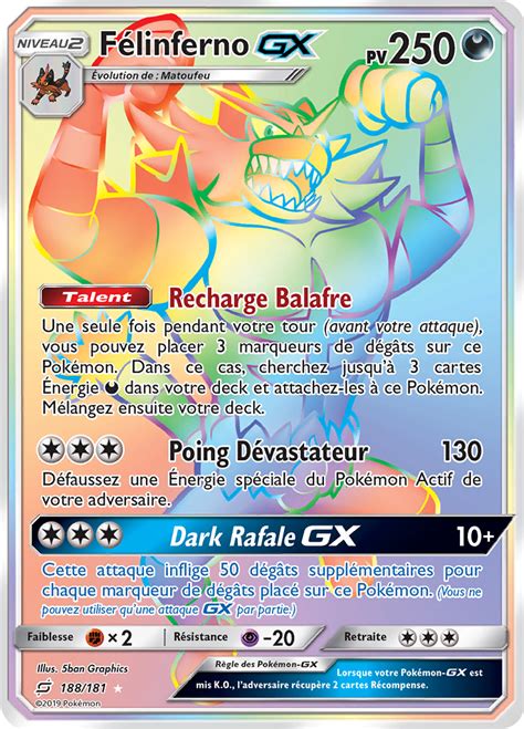 Félinferno GX Soleil et Lune Duo de Choc 188 Poképédia