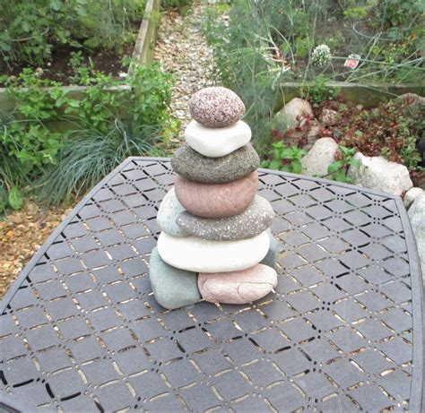 Large Beach Stone Garden Cairn Re Stackable Lake Michigan Lake