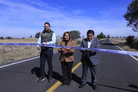 Inauguró Gobernadora Rehabilitación De Obras Carreteras En Apizaco