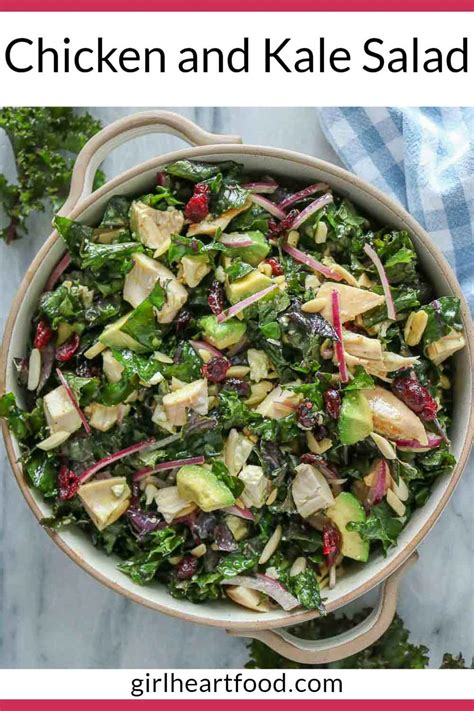 Chicken And Kale Salad Girl Heart Food®